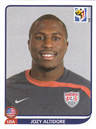 Jozy Altidore USA samolepka Panini World Cup 2010 #219